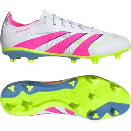 adidas Predator League FG/MG Fußballschuhe - cloud white/lucid pink/lucid lemon 42 2/3