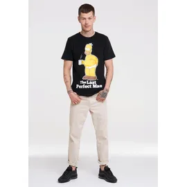 LOGOSHIRT "The Simpsons", Jungen, Gr. XS, schwarz, 100% Baumwolle, bedruckt, normal, Rundhals, Shirts T-Shirt, mit lizenziertem Originaldesign