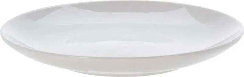 Koopman International Keramikteller Snackteller Modisches Einfaches Design Weiß 19 cm