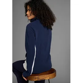 KangaROOS Fleecejacke in marine-w.weiß, | Gr. 40/42,