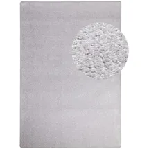Steffensmeier Teppich Ibiza | Wohnzimmerteppich | Stilvoll | pflegeleicht, | Jugendteppich | Grau, Größe: 60x90 cm