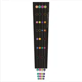 Farb-Ton-Griff-Tabelle Clever Pur Quinte für Violoncello, Folientabelle, Aufkleber, Grifftabelle Cello, Griffbrettmarkierung, Didaktische Lernhilfe (1/4)