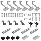 EPP.Solar® Balkonkraftwerk Halterung, Ziegeldach Montage Set für 2 Module