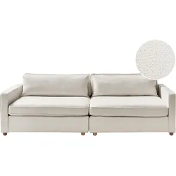 3-Sitzer Sofa Bouclé cremeweiß VINSTRA