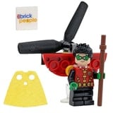 LEGO Superhelden Batman: DC Comics Robin mit Jetpack und gelbem Umhang