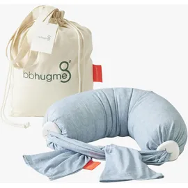 bbhugme Stillkissen 190 cm Meliert Blau