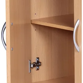 FineBuy Sideboard 60 x 75 x 30 cm Buche / Braun