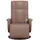 vidaXL Massagesessel mit Fußteil Kunstleder 75 x 100 x 80 cm Braun