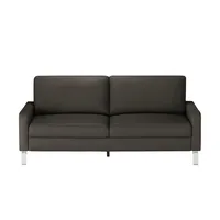 Max Schelling Ledersofa mit Winkelfüßen Maximum , braun , Maße (cm): B: 184 H: 86 T: 97.0