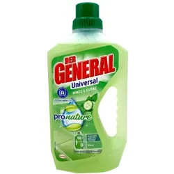 DER GENERAL Allzweckreiniger Pro Nature, Haushaltsreiniger für glänzende Sauberkeit mit dem 1. Wisch, 750 ml - Flasche, Minze und Gurke