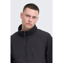 Blend Fleecepullover "BHMARIO Sweatshirt halfzipp", Herren, Gr. XL, schwarz, Fleece, Obermaterial: 100% Polyester, unifarben, regular fit hüftlang, Rundhals, eingefasste Kante, Sweatshirts Fleecepullover