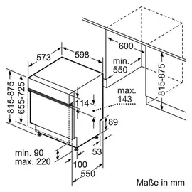 Bosch Serie 4 SMI4HTS14E Einbau-Geschirrspüler (teilintegrierbar, 598 mm breit)