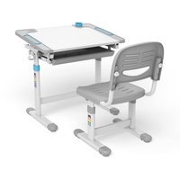 Ergo Office ER-418 Ergonomischer Kinderschreibtisch mit Stuhl und Schublade Kinder-Schultisch bis 75kg Schülerschreibtisch Höhenverstellbar und Neigbar