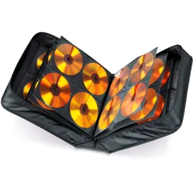 Hama CD-Wallet Nylon 304 schwarz + CD-Pflegetuch