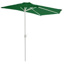 VCM Sonnenschirm   Maße ca. 2,7x1,4 m   Schirm mit Kurbel   Rechteckschirm   Sonnenschutz halbrund   Grün