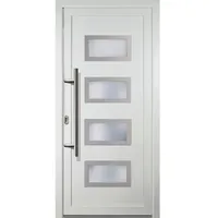 Meeth Kunststoff-Haustür »Signum Exklusiv«, satiniertes Glas, weiß, nach Innen öffnend, ohne Türgriff - weiss