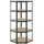 Juskys Lageregal Corner Basic 180 x 70 x 40-70 cm Grau