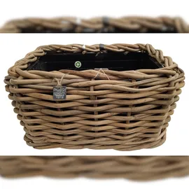 Van der Leeden DRYPOT Rattan 49 x 37 x 30 cm Grau