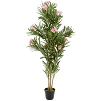Europalms Oleanderbaum, Kunstpflanze, rosa, 150 cm