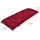 Beautissu Bankauflage 120 x 50 x 10 cm rot 1 St.