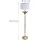Relaxdays Stehlampe, Mehrfarbig, Metall, Textil, 33x152.5x33 cm, Lampen & Leuchten, Innenbeleuchtung, Tischlampen, Tischlampen