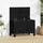 furnicato Gartentruhe 76 x 42,5 x 54 cm Schwarz