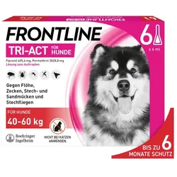 FRONTLINE TRI-ACT gegen Zecken, Flöhe und fliegende Insekten für Hunde XL (40-60 kg)  6 St Lösung