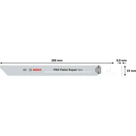 Bosch PRO Pallet Repair fast S1022HFR Säbelsägeblatt 0,9 x 19 x 200 mm 5 St.