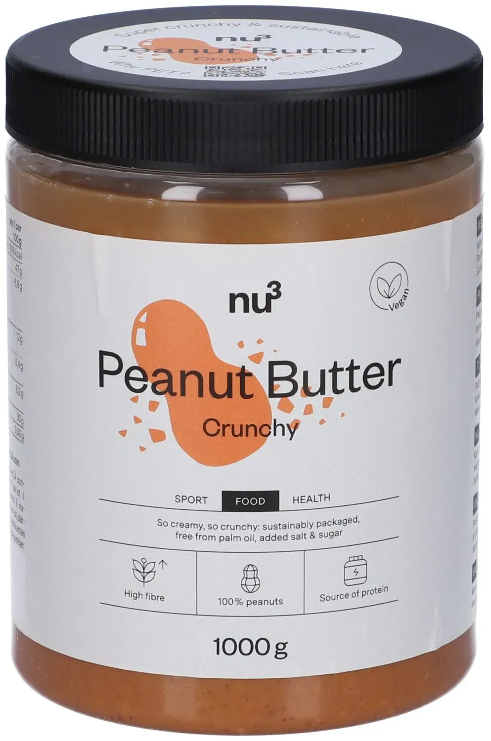 nu3 Erdnussbutter crunchy