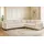 Home Affaire Ecksofa HOME AFFAIRE "Pinto, XXL, 250/290 cm, langer Schenkel, Ottomane", beige (cream), B:290cm H:85cm T:250cm, 92% Polyester, 8% Nylon, Sofas, Ecksofa, Cord, Chenille, Lederoptik, mit Keder, Metallfüße, Wellenunterfederung