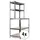 Stagecaptain WBR-175 SR Werkbankregal mit Holzböden Silber 4x Set