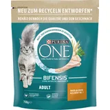 Purina ONE® Katzen-Trockenfutter BIFENSIS® Huhn und Vollkorn Getreide 750,0 g