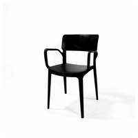 Essentials Stuhl Wing Armchair Schwarz, Stapelstuhl Kunststoff - SATZ VON 4 (4 St) schwarz