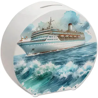 Kreuzfahrtschiff Spardose Ideales Reise-Zubehör für Urlaub auf hoher See Ozean-Abenteuer Schiff Erleben Sie das Reisen auf dem Wasser