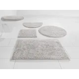 Badematte MY HOME "Maren, Badvorleger, Badezimmer Teppich" Gr. 3, grau, H:15mm, Baumwolle, Badematten, Bio-Baumwolle, Badteppich, Badematten auch als 3 teiliges Set