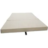 Gästematratze - Campingmatratze - Reisematratze - Faltmatratze - 80 x 200 x 10 - Creme