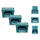 Makita MAKPAC Systemkoffer Gr. 3 im 3er-Set grün/türkis