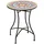 Outsunny Gartentisch Ø60 x 71 cm Rot/Blau/Weiß
