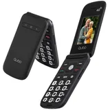 Qubo 4G Seniorenhandy Klapphandy Ohne Vertrag Handy große Mobiltelefon für Senioren Display 2,4 Zoll, SOS-Funktion, Unterstützung Dual-SIM,Schnellanruf, FM-Radio