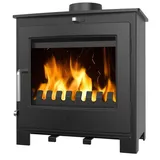 EEK A Kleiner Kaminofen K05, externe Zuluft, Holz&Kohle + dauerbrandf. – 4,6/6,2 kW