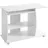 KADIMA DESIGN Computertisch GRASSE rollbar 90 x 71 x 50 cm mit Tastaturauszug, in Weiß | Gr.: onesize