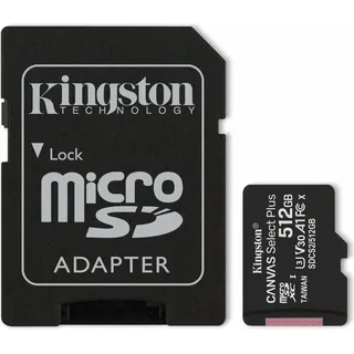 Kingston Canvas Select Plus microSD UHS-I A1 V10 + SD-Adapter 512 GB