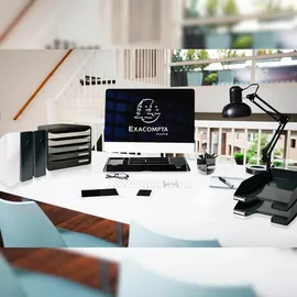 Exacompta 11313D 6er Pack Premium Briefablage COMBO MIDI, Kollektion Office - Weiß