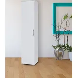 Priess Wäscheschrank "Lissabon", weiß (lichtweiß), B:48cm H:193cm T:36cm, Holzwerkstoff, Schränke