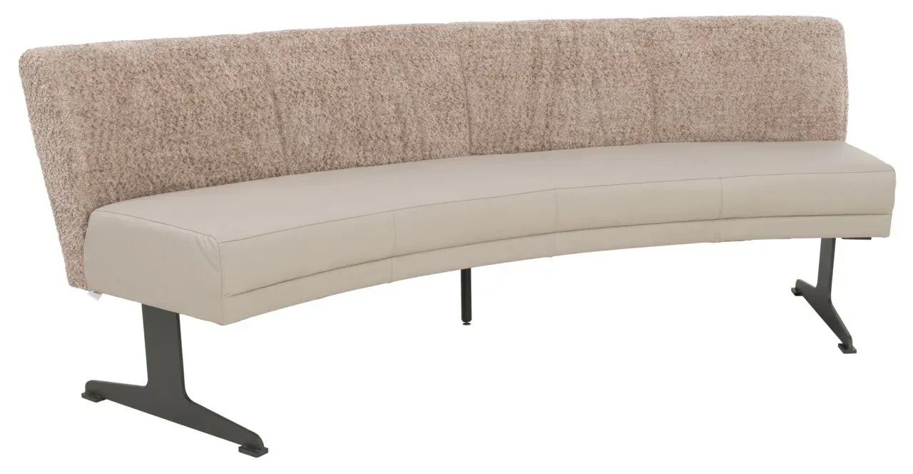 Plantagie Bank DINNER TALK LINA SOFT CURVED - B/H/T ca. 240,00x90,00x67,00