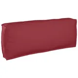 vidaXL Palettenkissen 120 x 40 x 12 cm rot 1 St.