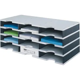 Styro Sortierstation Styrodoc grau/schwarz mit 12