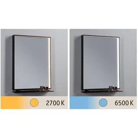 Paulmann LED Leuchtspiegel Miro IP44 Tunable White 180lm 230V 11W Spiegel|Schwarz matt