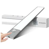 Fanttik LED Unterbauleuchte Küche 400mm LED Schrankbeleuchtung mit Bewegungsmelder und Lichtsensor, ohne Kabel, 6000K Kaltweiß, SchrankLeuchte Schranklicht Lichtleiste Aufladbar 1500 mAh Akku