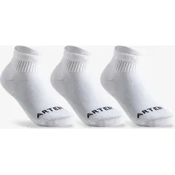 Tennissocken Kinder Mid Artengo RS 100 3er-Pack weiss 35/38